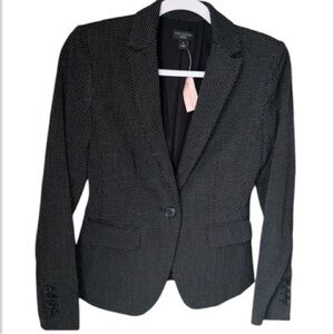 Ann Taylor blazer polka dot 0 petite NeW lined suit coat jacket